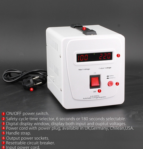 Regulador Estabilizador De Voltaje 1000va 220vac Avr Rele