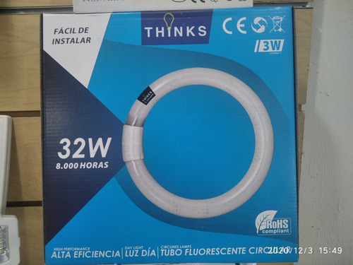 Luces Redondas Fluorescente De 22 Y 32 Watts 110voltios