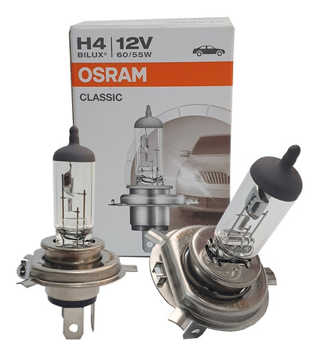 Lâmpadas H4 60/55w 12v Bilux Original Osram Classic 2 Unid.