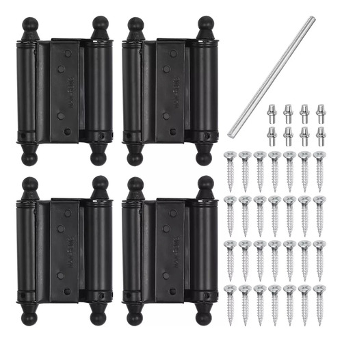 4pcs Bisagra Visagras Doble Acción 3pulgada Acero Lock