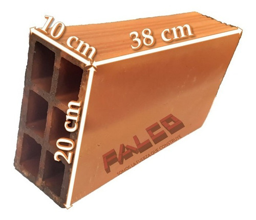 Imagen 9 de 10 de Ladrillo Visto 10x20x38cm - Fabrica De Ladrillos Falco