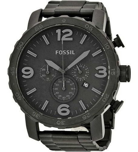 Relógio Fossil Masculino Nate Preto Fosco Jr1401/4pn C/ Nf-e
