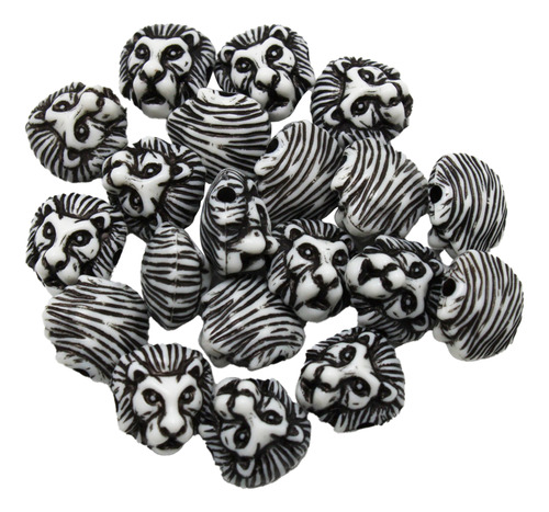 Cuenta Separador Acrílico 100g Pulseras Bisutería Collares León Negro 190pzs 1.2 Mm 1.2 Mm