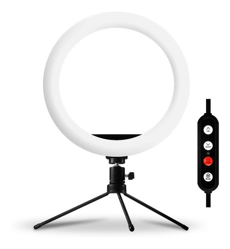 Aro De Luz Led 26cm Con Trípode Cabezal 360° Selfie Stream