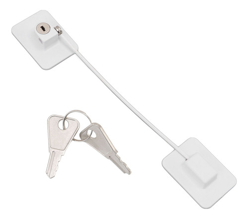 Refrigerator Freezer Lock, White, Childproof