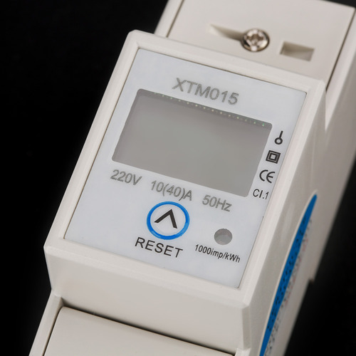 Medidor Elétrico De Trilho Din 220v 10 40 A Digital 1 Fase 2
