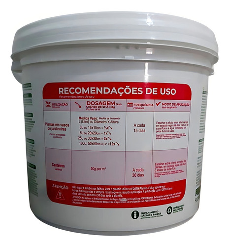 Fertilizante Forth Flores, 3 kg de Npk + 9 nutrientes, para floración