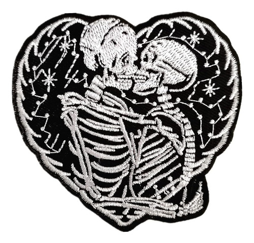 Parche Bordado Vintage Parche Skeleton Park De Chbros Love Y