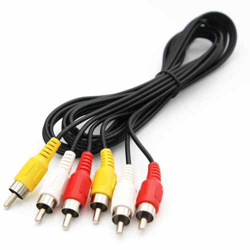 Cable 3 Rca A 3 Rca Doble Macho Para Dvd