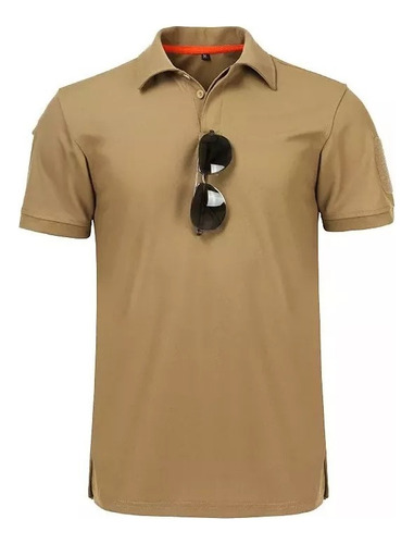 Playera Polo Casual Camisa Slim Manga Corta Táctica Militar