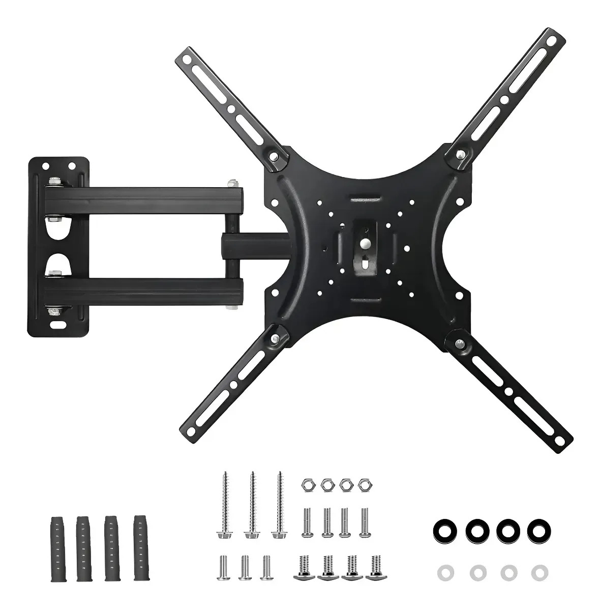 Suporte Tv Tri-articulado Universal Braço Longo Reforçado Regulável E Inclinável Lcd Led Plasmas 14 A 55 Polegadas