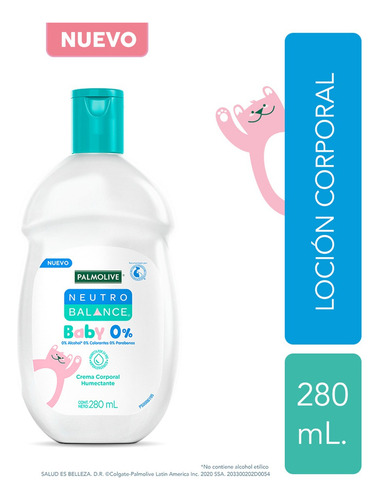 Crema Corporal Palmolive Neutro Balance Baby 0% 280ml