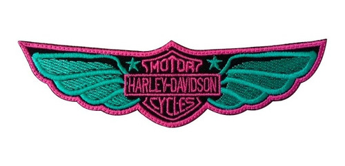 Parche Bordado Alas Con Logo Ladys Harley Davidson