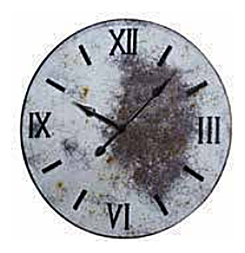 Reloj Pared 76cm Deco Luna Hogar Vintage Blanco Lunar