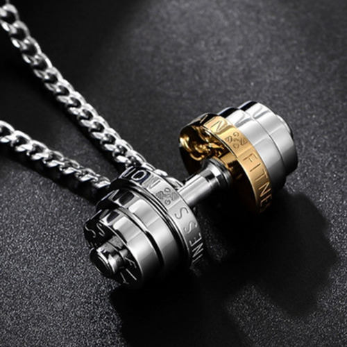 Imagem 2 de 5 de Corrente Aço Inoxidavel Dumbbell Halteres Academia Bodybuild