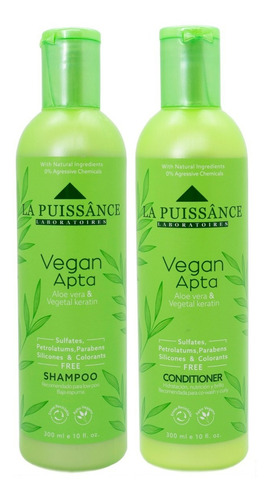 La Puissance Vegan Apta Shampoo + Acondicionador Pelo 6c