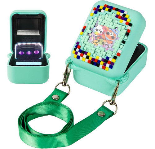 Qoosea Funda De Silicona Para Bitzee Juguete Digital Pets Color Verde