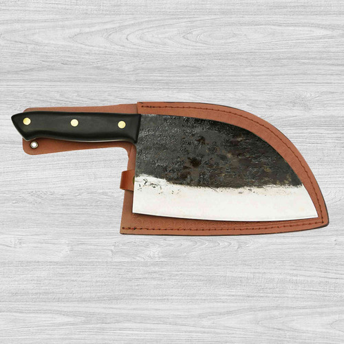 Koyam Cuchillo Carnicero 17,5cm Acero 1.4116 Forjado Hecho A Negro