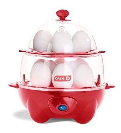 Máquina Para Hervir Huevos Dash Versátil 2 En 1 -rojo