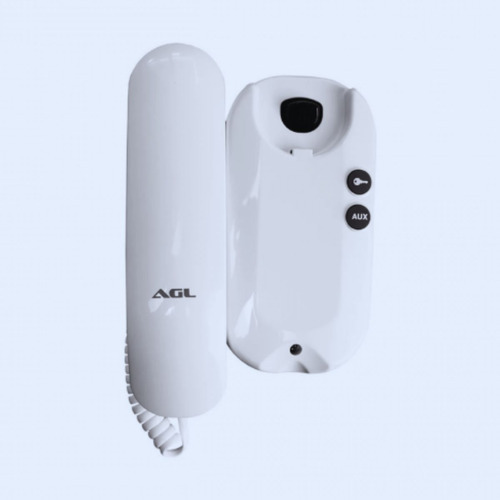 Kit Com 12 Interfones Agl S100 Para Portão Elétrico Branco