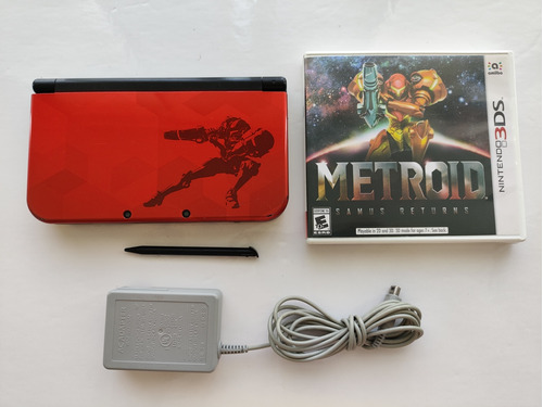 Nintendo New 3ds Xl Edicion Samus +juego 3ds Metroid+cargadr