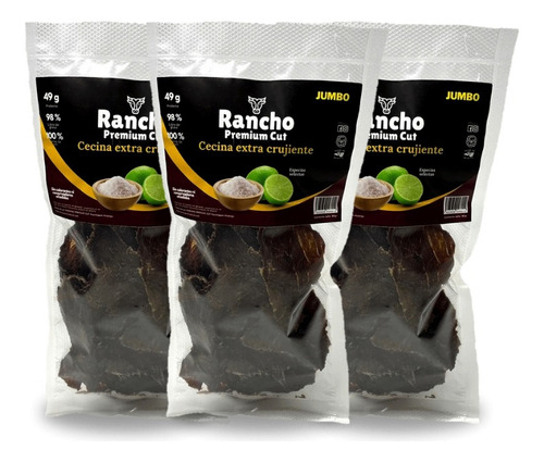 Carne Seca 3 Pack Sabor Enchilado Tradicional (240gr)