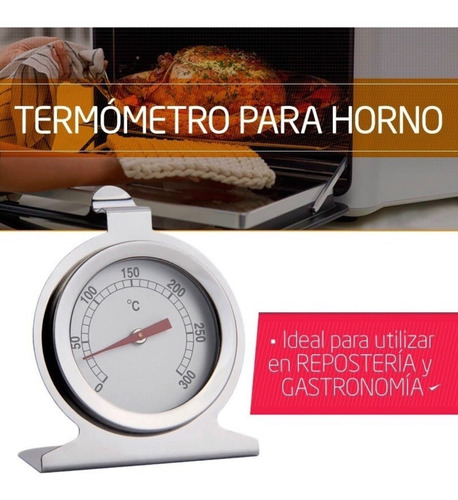 Termómetro De Cocina Horno De Acero Hasta 300°c