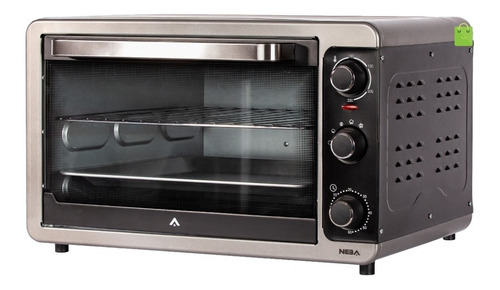 Horno De Mesa Eléctrico Neba 52lt Color Acero Inox. Nh52shpa