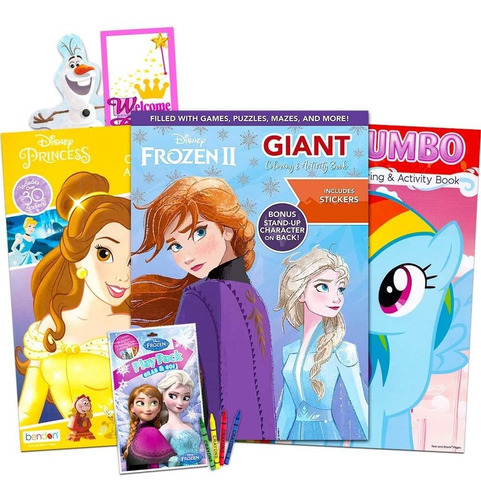 Disney Mlp Libro De Colorear Super Set Para Las Niñas   -