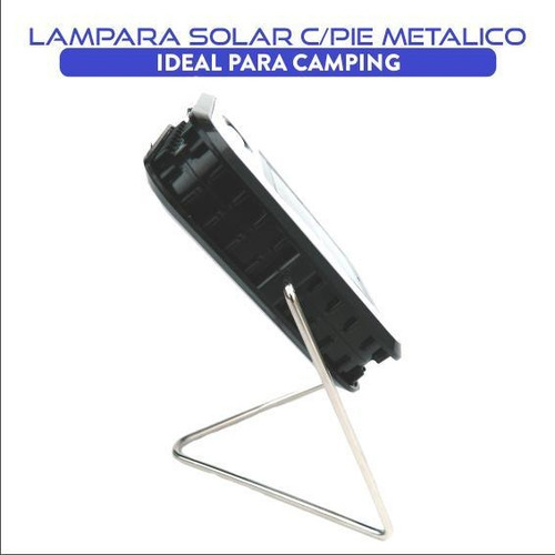 Imagen 6 de 9 de Luz Led Solar Superpotente Con Pie Metalico