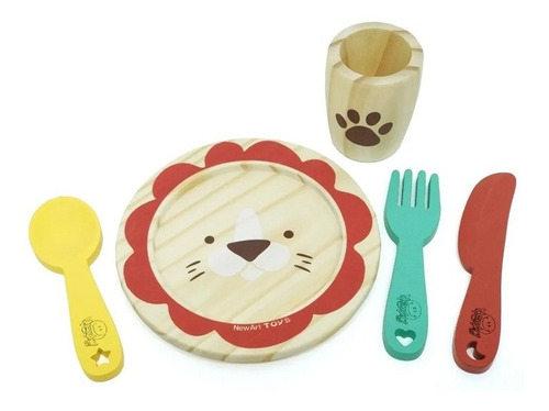 Brinquedo Lúdico Pedagógico Comidinhas Utensílios - 5 Pçs