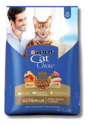 9 Kg Atún, Pollo Y Queso Cat Chow Nutriplus Defense Plus