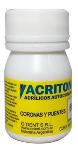 Acrilico Coronas Y Puentes Autocurable Acritone Dental Lab