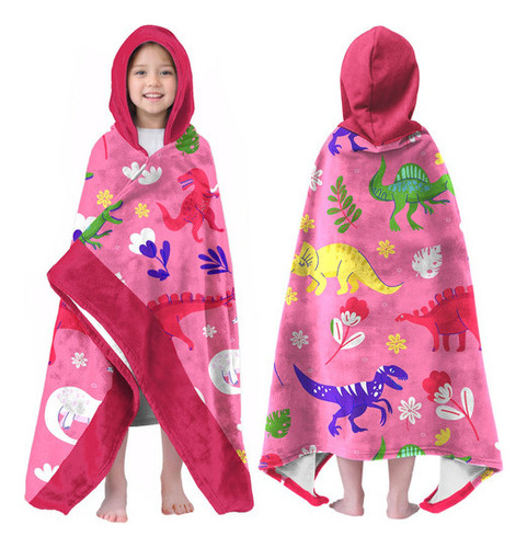 Toalla De Baño De Playa Con Capucha Para Niños, Poncho De Su