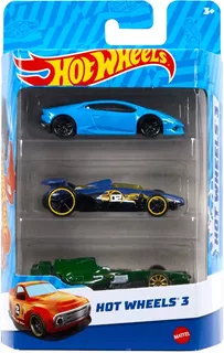 Hot Wheels Die Cast Paquete De 3 Autos