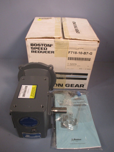 Boston Gear Single Reduction Speed Reducer 10:1 Ratio 17 Mmm