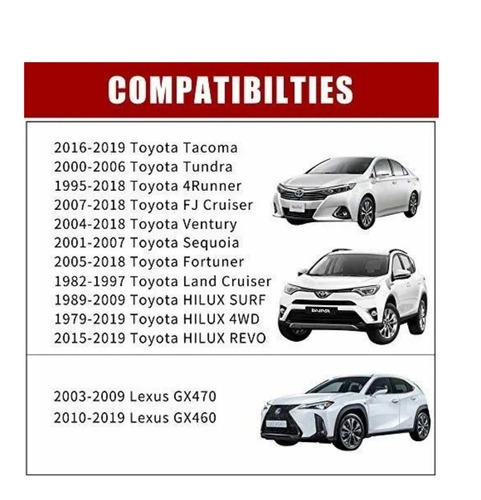 Separadores De Ruedas Richeer 6x5.5 Para Toyota Tacoma 4runn