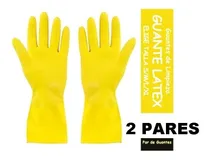 Comprar Guantes De Latex Amarillo Limpieza Mantenimiento  2 Pares