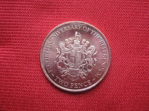Gibraltar 2 Pence 2017 Aniversario Referéndum 1967 (Usado)
