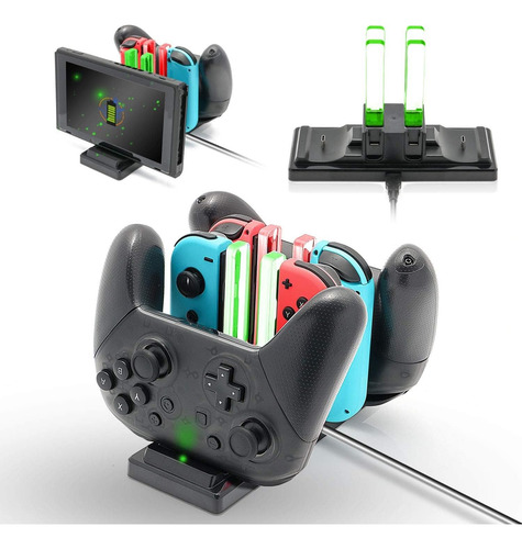 «base De Carga Para Nintendo Switch, Estación De Carga 6 En