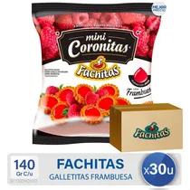 Comprar Caja Galletitas Mini Coronitas Frambuesa Fachitas