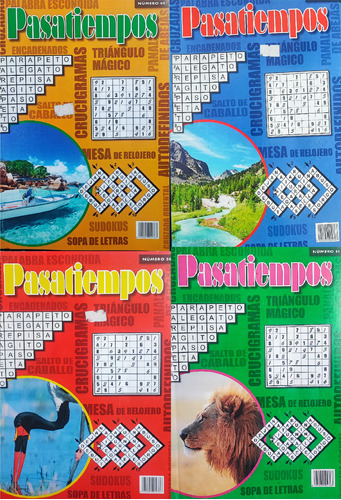 Sopas Sudoku Puzzles  Autodefinido 4 Revistas -globalchile 