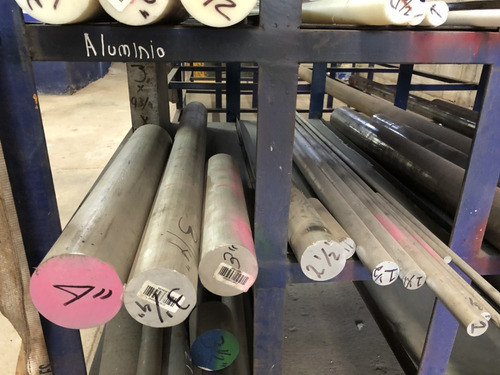 Barra Redonda Solida Aluminio 3 1/2 Pulg X 12 Pulg Largo