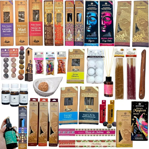 Kit Emprendedor Inicial Aromanza/ Iluminarte 44 Productos. Kit Emprendedor
