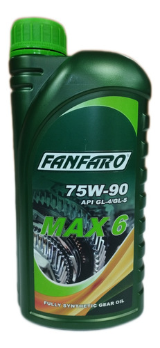 Aceite De Transmisión Manual Sintetico 75w90 Max 6 Fanfaro 