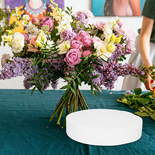 Cilindro Redondo De Espuma Floral Diy Foam Circle 3 Unidades