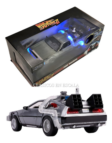 Delorean Back To Future 2 Con Luces Fly Wheels - Jada 1/24