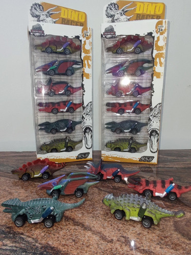 Carros Dinosaurios 6unid
