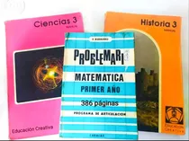 Comprar 3 Libros Problemático Matemática,manual Historia Y Ciencias