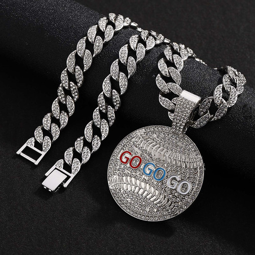 Collar Con Colgante Cubano Xikui Miami, Collar Con Cadena Ic